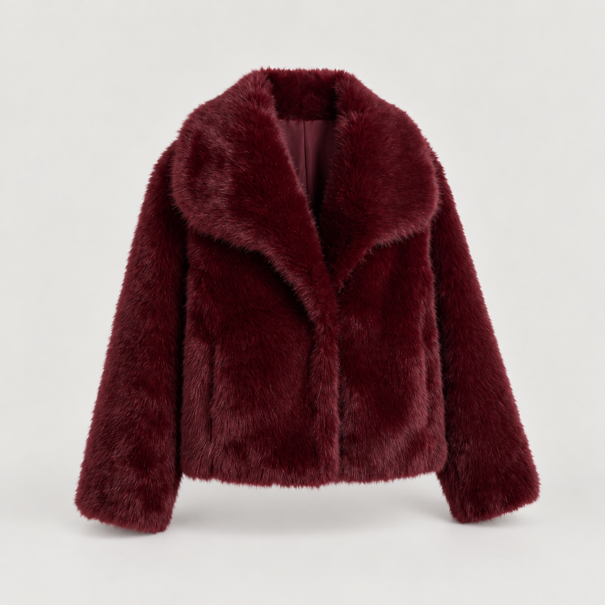 Lucienne | Chic Brown Fur Coat for Women with Plush Statement Texture
