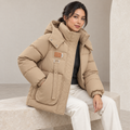 Marina | Oversized Puffer Coat in Denim-Inspired Cut