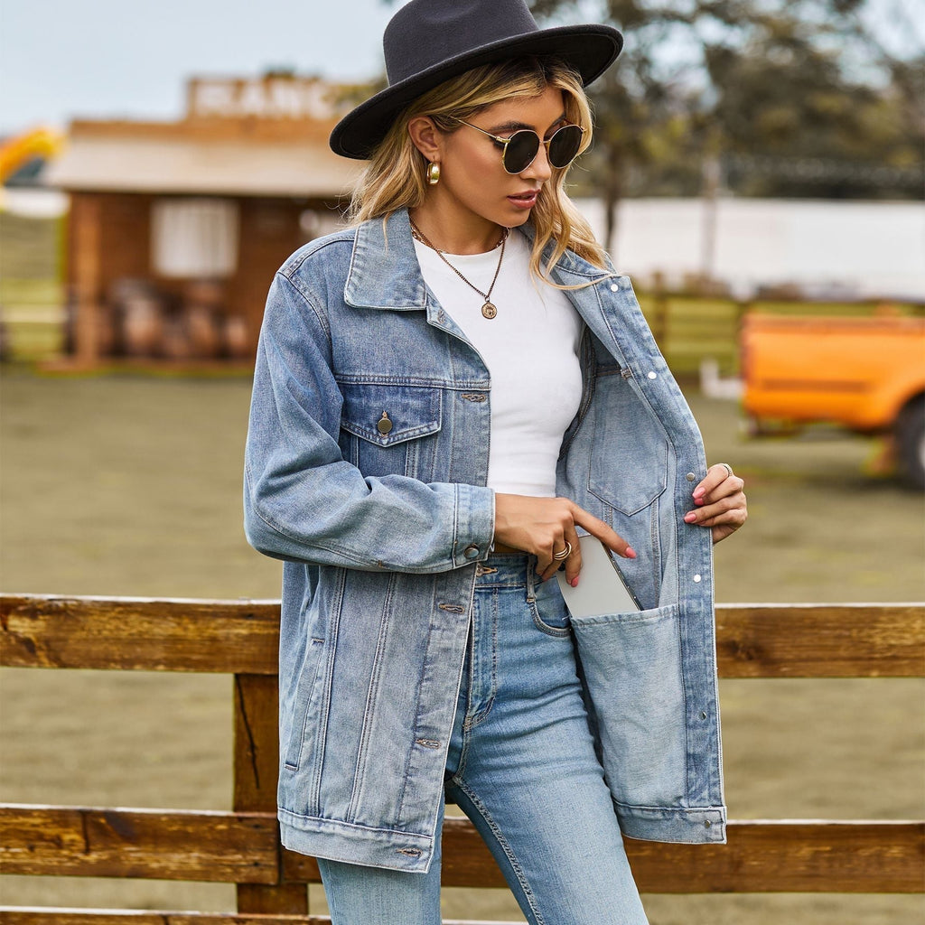 Tabitha longline denim jacket - view 5