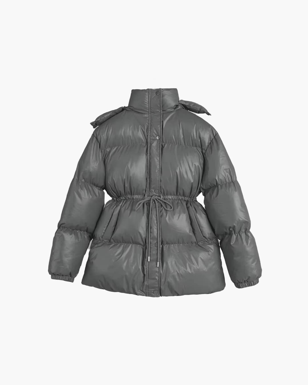 Hattie hooded drawcord puffer coat - view 11