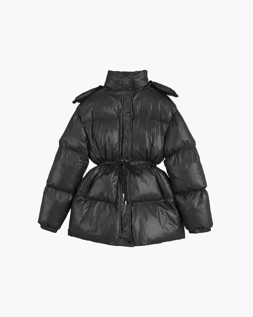 Hattie hooded drawcord puffer coat - view 3