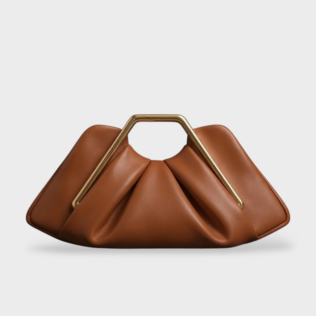 Imogen origami fold clutch bag - front view