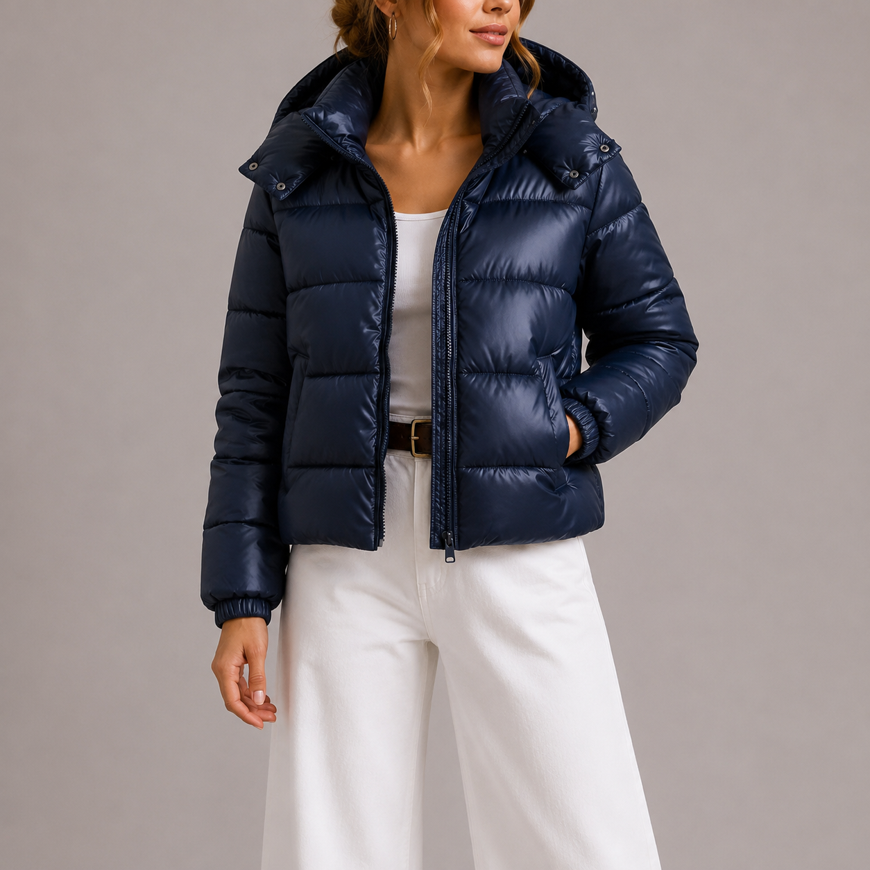 Rosamund hooded puffer jacket - view 2