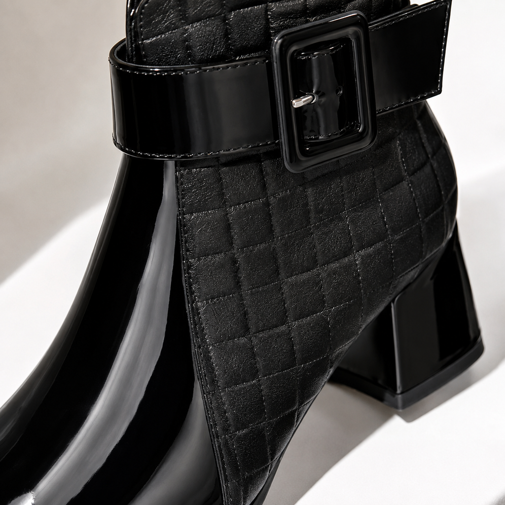 Ursula quilted panel ankle boots - view 11
