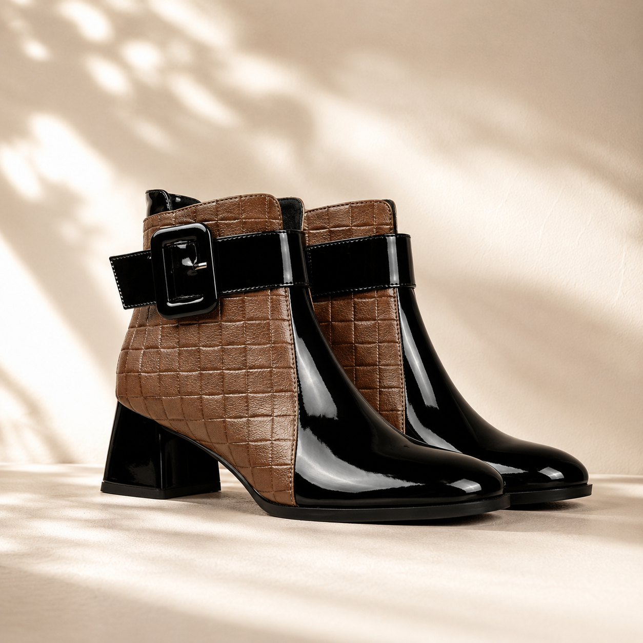 Ursula quilted panel ankle boots - view 12