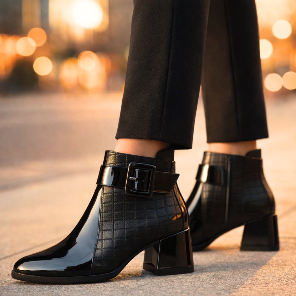 Ursula quilted panel ankle boots - view 4