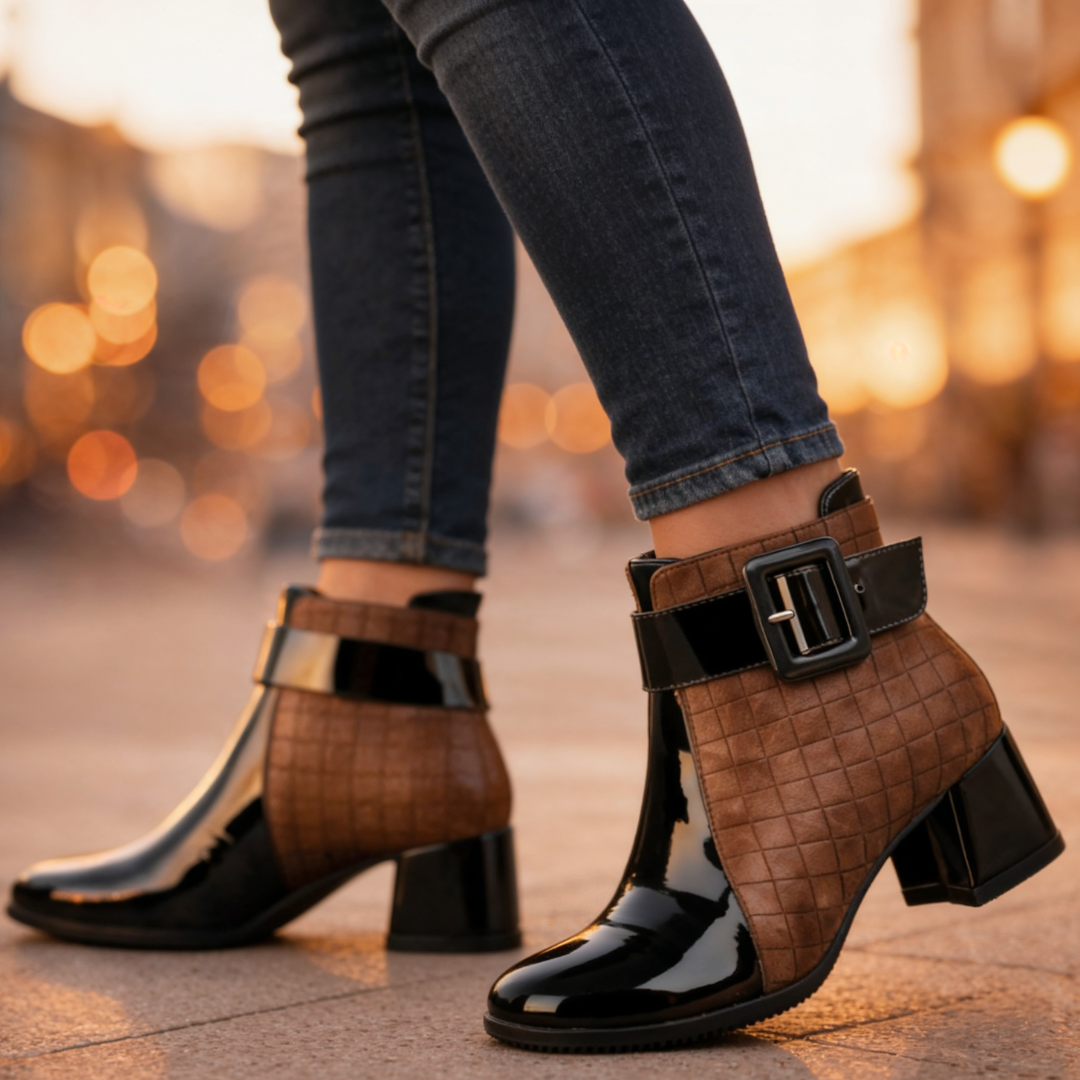Ursula quilted panel ankle boots - view 5