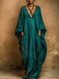 Susan - Bohemian Linen And Cotton Kaftan Robe