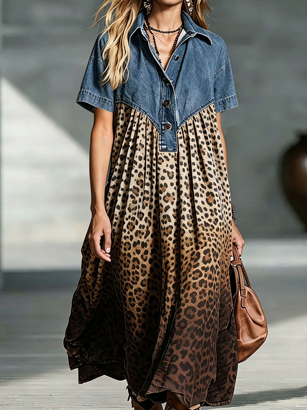 Delavina - Soft-Touch Midi Dress