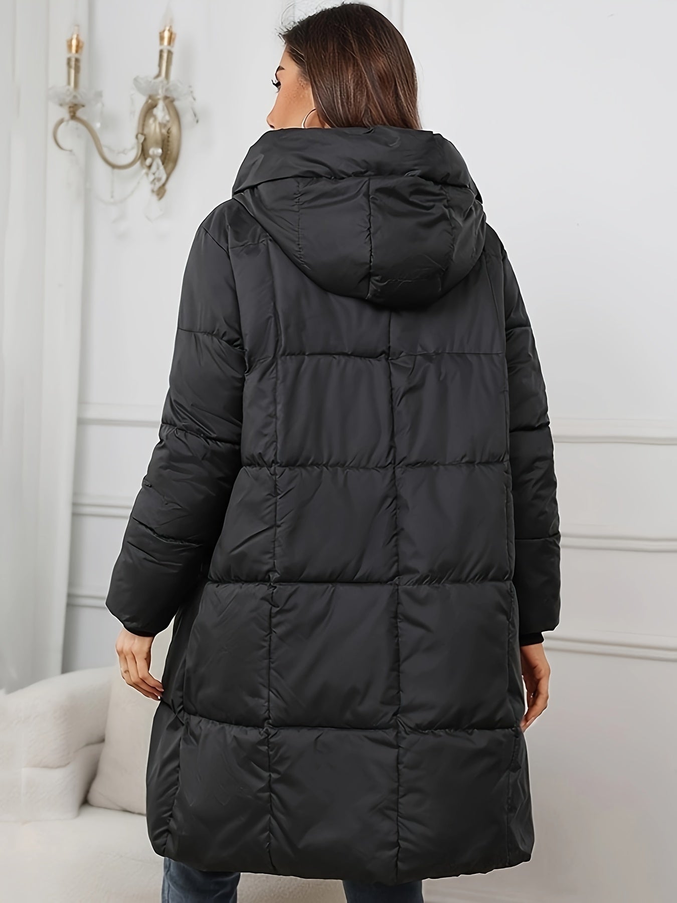 Rosalie | Mid Length Hooded Puffer Jacket