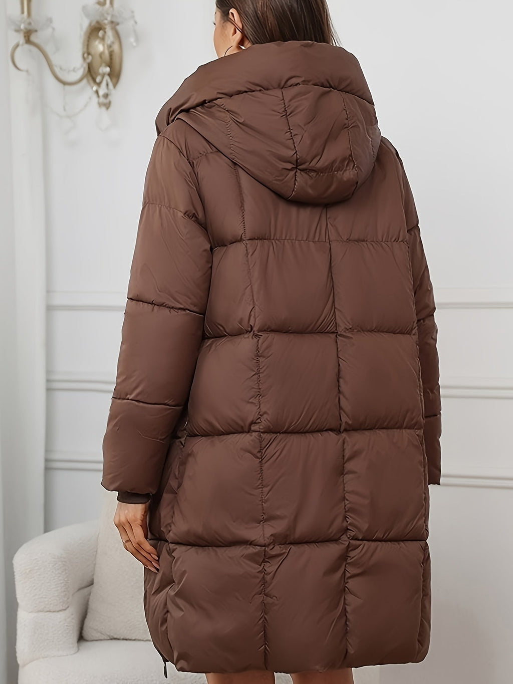 Rosalie | Mid Length Hooded Puffer Jacket