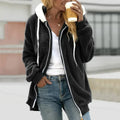 Rosemary | Cocooning Hooded Sherpa Fleece Jacket for Women in Winter