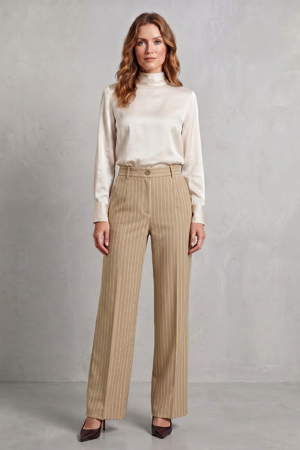 Muriel pinstripe wide leg trousers - view 10