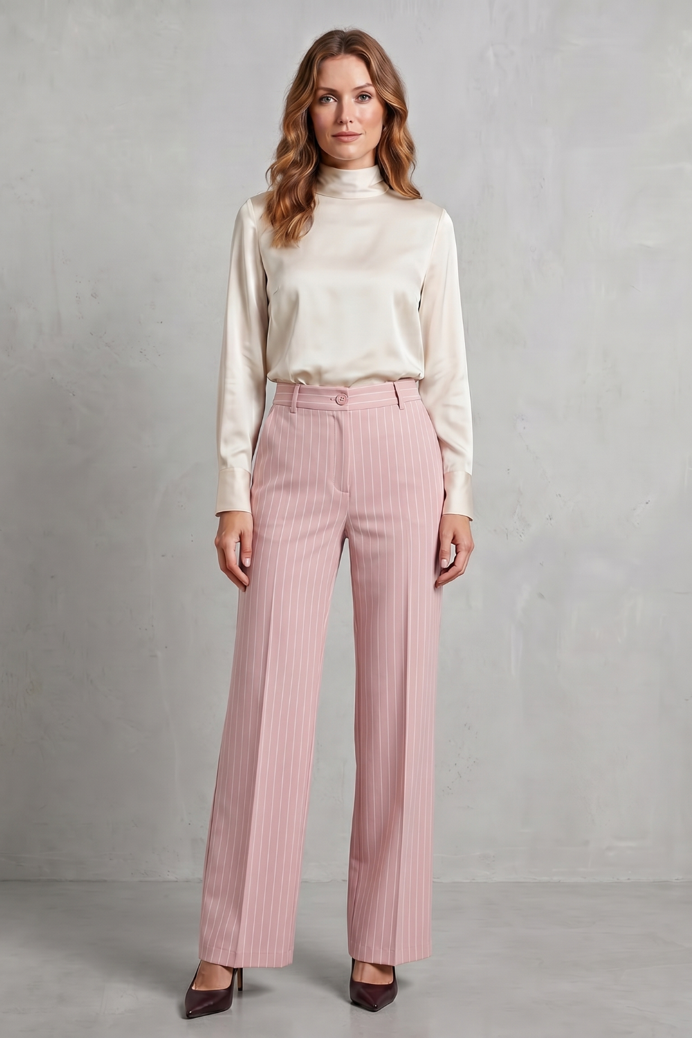 Muriel pinstripe wide leg trousers - view 12