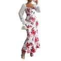 Noevalle - Soft-Touch Floral Mermaid Dress