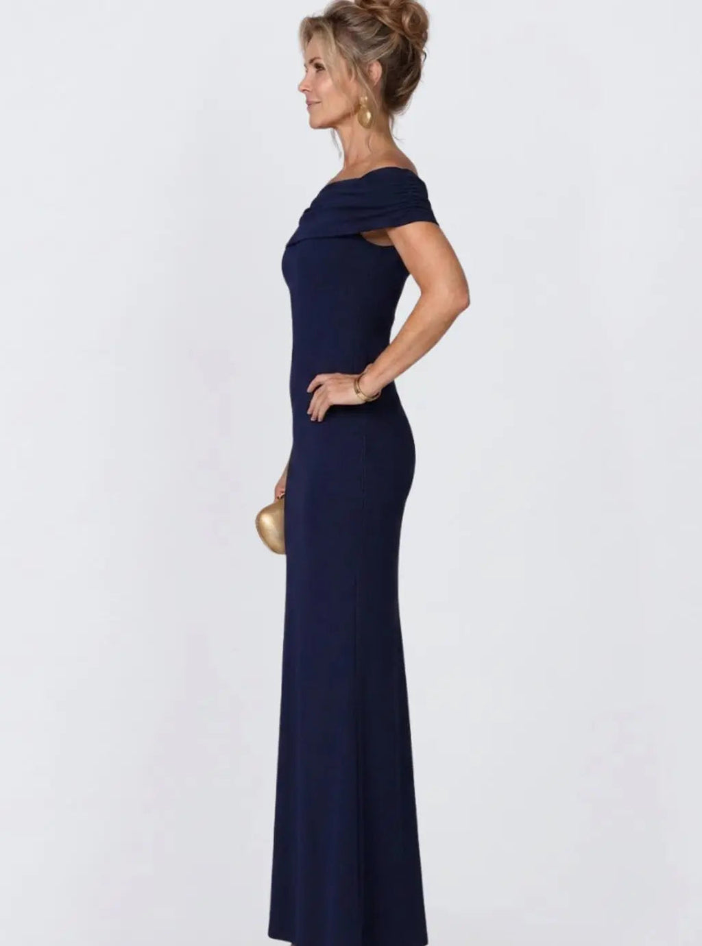 Sophie | Women's Off-Shoulder Bodycon Maxi Cocktail Dress Twist Back