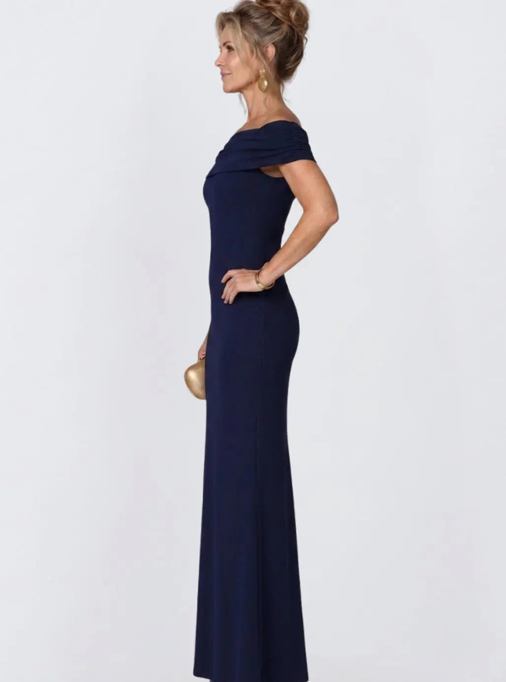 Sophie | Women's Off-Shoulder Bodycon Maxi Cocktail Dress Twist Back