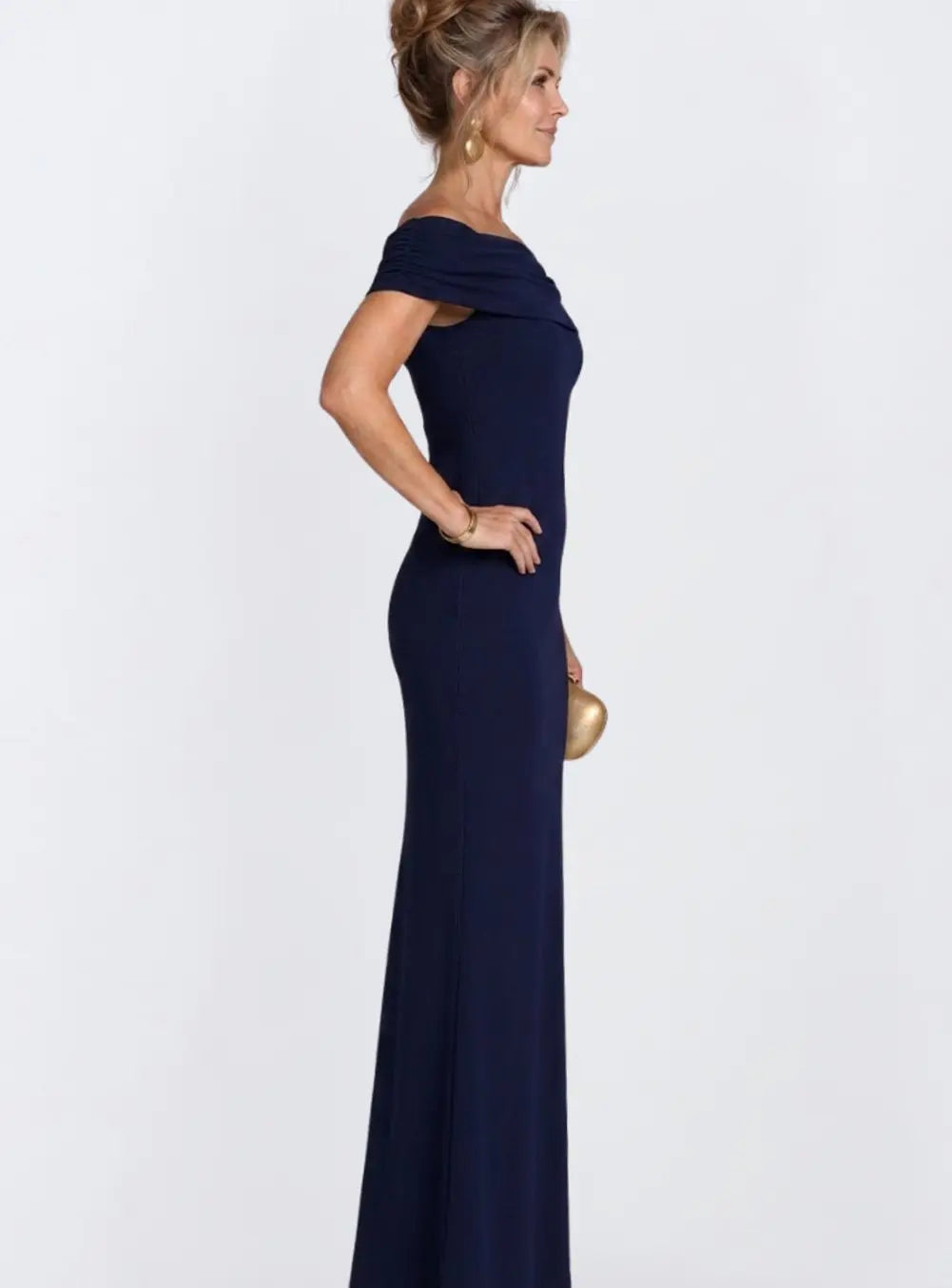 Sophie | Women's Off-Shoulder Bodycon Maxi Cocktail Dress Twist Back